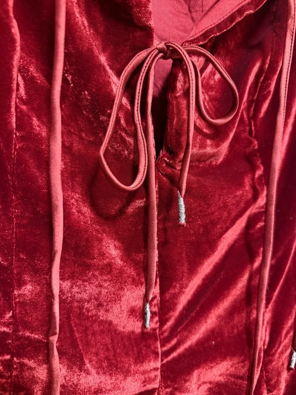 Free People Velvet Lace-Up mini velvet dress, NWT see listing - Picture 6 of 16